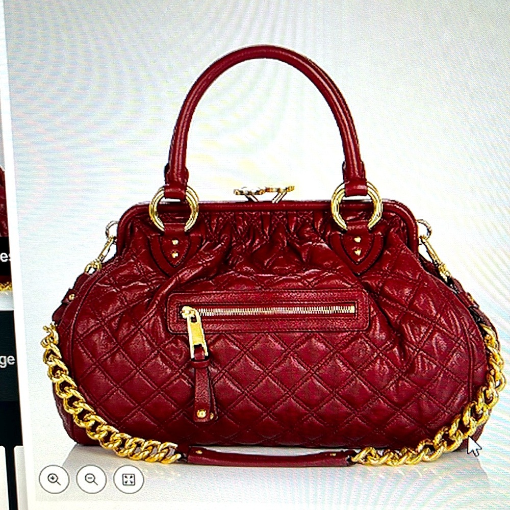 RARE Marc Jacobs Quilted Leather Stam Sholder Bag